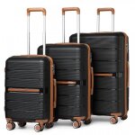 British traveller set de 3 valises (55 / 66 / 76cm) ultra l�ger valises de voyage en polypropyl�ne � ...
