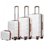 Kono set de 4 valise rigide abs ultra lger valise de voyage (30 / 54 / 62 / 72cm)  roulettes et serrure ...