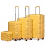 Kono set de 4 valise rigide abs ultra l�ger valise de voyage (30 / 54 / 62 / 72cm) � roulettes et serrure ...