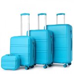 Kono set de 4 valises de voyage rigide bagage cabine (28 + 55 + 65 + 74cm) avec 4 roulettes et serrure ...