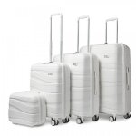 Kono set de 4 valises de voyage (34 / 55 / 66 / 76cm) rigide valise cabine  roulettes et serrure tsa ...