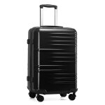 British traveller valise cabine 54x36. 5x21. 5cm rigide trolley en abs + pc valises de voyage avec 4 ...