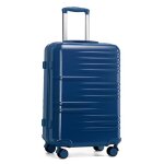 British traveller valise cabine 54x36. 5x21. 5cm rigide trolley en abs + pc valises de voyage avec 4 ...