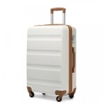 Kono valise moyenne 66x45x26cm rigide l�gere � 4 roulettes pivotantes avec serrure � combinaison abs ...