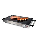 Plancha �lectrique - korona - 46100 - 2 en 1 - gril teppanyaki en verre - 800 w
