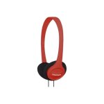 Casque sur - oreille - koss - kph7 colors - jack 3. 5mm - filaire - rouge