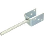 Support de poteau en u - kotarbau - 71 mm - acier galvanis� - longueur 190 mm - r�sistant � la corrosion ...