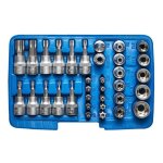 Kraftplus k. 150 - 2134 coffret de douilles et embouts étoiles mâles t - profil et femelles e - profil ... Kraftplus k. 150 - 2134 coffret de douilles et embouts étoiles mâles t - profil et femelles e - profil ...