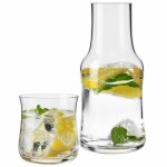 Krosno carafe avec un verre � eau jus - carafe 600 ml verre 200 ml - collection splendour - cadeau homme ...