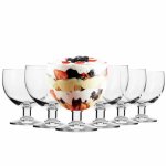 Krosno coupe  glace - verre  glace dessert - lot de 6 coupelles - 350 ml - collection tasting - lavable ...