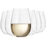 Krosno grand verre � vin blanc sans pied - lot de 6 verres - 500 ml - collection harmony - lavable au ...