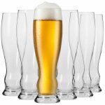 Krosno verre  bire - lot de 6 verres 500 ml - collection splendour - bire cadeau - lavable au lave ...