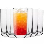 Krosno verre  eau jus mojito long - drink lot 6 360 ml lave - vaisselle