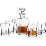 Krosno verre  whisky avec carafe - lot de 6 verres - 360 ml - carafe - 500 ml - collection signature ...