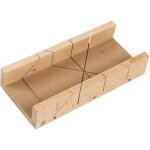 Ks tools - bo�te � onglet en bois 350x120x50 mm - 45� / 90� / 135� - bois massif fsc
