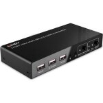 Kvm switch - lindy - 2 ports - hdmi 4k60 - usb 2. 0 - audio Kvm switch - lindy - 2 ports - hdmi 4k60 - usb 2. 0 - audio