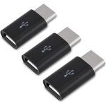 Kwmobile 3x adaptateur micro usb vers usb c - connecteur universel micro usb femelle vers usb 3. 1 type ... Kwmobile 3x adaptateur micro usb vers usb c - connecteur universel micro usb femelle vers usb 3. 1 type ...
