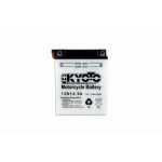 Kyoto - batterie moto 12v avec entretien 12n14 - 3a - 14ah acide 08l - l135mm w91mm h167mn