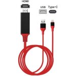 Kzkr cble hdmi vers tv usb type c vers hdmi cble vido 1080p hd cble 4k usb hd line pour tlphone ...