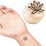 Pierre � tatouer - ladot - fleur de lotus - temporaire - r�sistante � leau - mixte