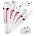 Lady rasoir 5 en 1 lectrique hair remover trimmer femmes rasoir sourcils / corps / nez / oreille dame ...