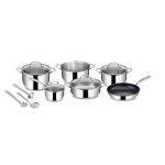 Lagostina evelia batterie de cuisine tous feux dont induction acier inoxydable inox 636 x 351 x 303 cm ...