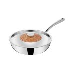 Lagostina poêle wok inox 26cm avec couvercle - 011204042026 Lagostina poêle wok inox 26cm avec couvercle - 011204042026