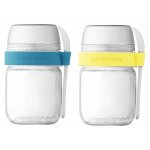 Lagrange lot de 2 pots en verre pour yaourtière - 440401 Lagrange lot de 2 pots en verre pour yaourtière - 440401