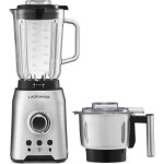Blender + moulin à grains - lagrange - 609010 - 1200 watts - 2 litres - inox et verre Blender + moulin à grains - lagrange - 609010 - 1200 watts - 2 litres - inox et verre