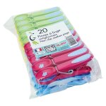 Laguelle - 20 pinces � linge antiglissantes extra fortes