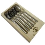Laguiole lot de 6 cuillres  caf - inox - manche inox