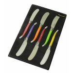 Laguiole boite 6 tartineurs pastel