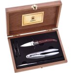 Laguiole - laguiole coffret ustensiles fruits de mer lot * 7 pices acier inoxydable marron - bois