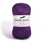 Laines cheval blanc - ambre fil � tricoter 70% viscose issu de la fibre de bambou 30% coton 50g - 150m ...