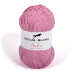 Laines cheval blanc - ambre fil  tricoter 70% viscose issu de la fibre de bambou 30% coton 50g - 150m ...