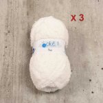 Laines ok - piwi pelote 50g - 100% polyester - laine chenille velours