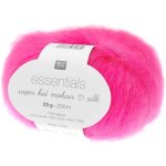 Laine rico design - essentials super kid mohair silk - 25 g - 65 - n�on rose