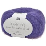 Laine - rico design - essentials super kid mohair silk - 25 g - couleur lavande - douceur exceptionnelle ...