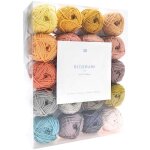 Laines rico ricorumi - rico design - set de 20 pelotes de fil 100% coton