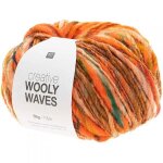 Laine wooly waves rico design 002 orange