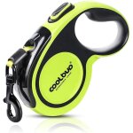 Laisse chien enrouleur pour gros chien jusqu� 50kg ruban en nylon solide extensible � 5m r�tractable ...