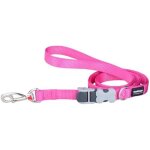Laisse pour chien - red dingo - enrouleur - nylon / corde - fuchsia - rsistante