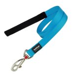 Laisse pour chien turquoise taille m - red dingo - enrouleur - nylon - corde