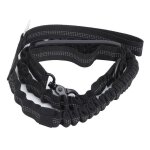 Laisse de dressage - salutuya - Élastique robuste - 125 cm - 200 cm étirée - nylon avec amortisseur Laisse de dressage - salutuya - Élastique robuste - 125 cm - 200 cm étirée - nylon avec amortisseur