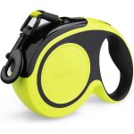 Laisse rétractable pour chien - 5 mètres - sangle réfléchissante - ergonomique - sans enchevêtrement ... Laisse rétractable pour chien - 5 mètres - sangle réfléchissante - ergonomique - sans enchevêtrement ...