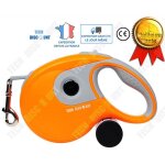 Laisse enrouleur pour chien - non spcifi - 8 mtres - antidrapante - sac  ordures intgr - jaune ...