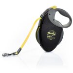 Laisse giant professional tape 10 m black / neon yellow flexi gtp - 210 - s - neo - 16