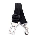 Ceinture de s�curit� - qifull - r�glable - nylon - noir - pour chien et chat