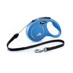 Laisse enrouleur flexi new classic s cord 8m - bleu - pour chiens jusqu� 12kg