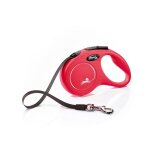 Laisse enrouleur flexi collection sangle s - flexi - rouge - pour chiens jusqu� 15 kg